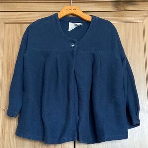 Anthropologie Blue Cardigan Sweater with Relaxed Fit M GUC